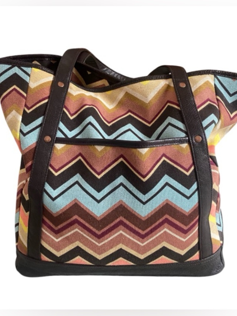 Missoni for Target zig zag  large canvas tote
